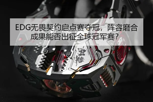 EDG无畏契约启点赛夺冠，阵容磨合成果能否出征全球冠军赛？